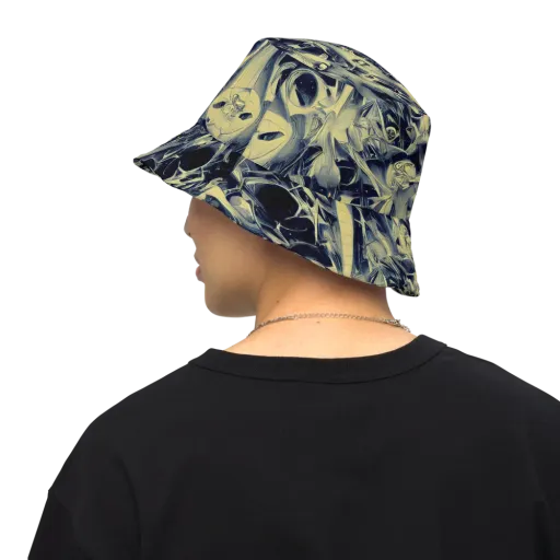 Lunar Distortion on a Reversible Bucket Hat