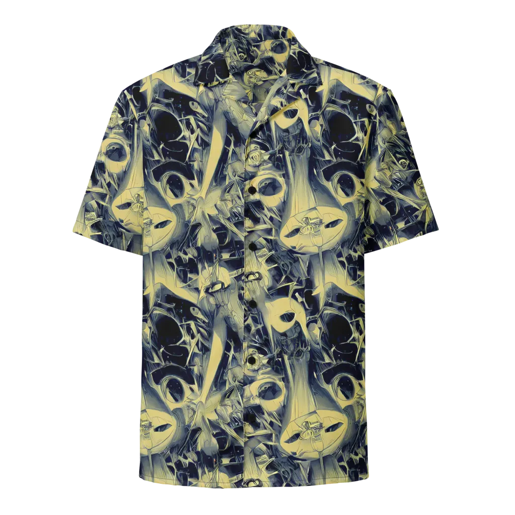Lunar Distortion on Button Shirt — Front