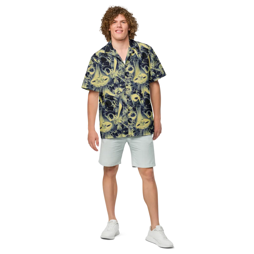 Lunar Distortion on Button Shirt — Front