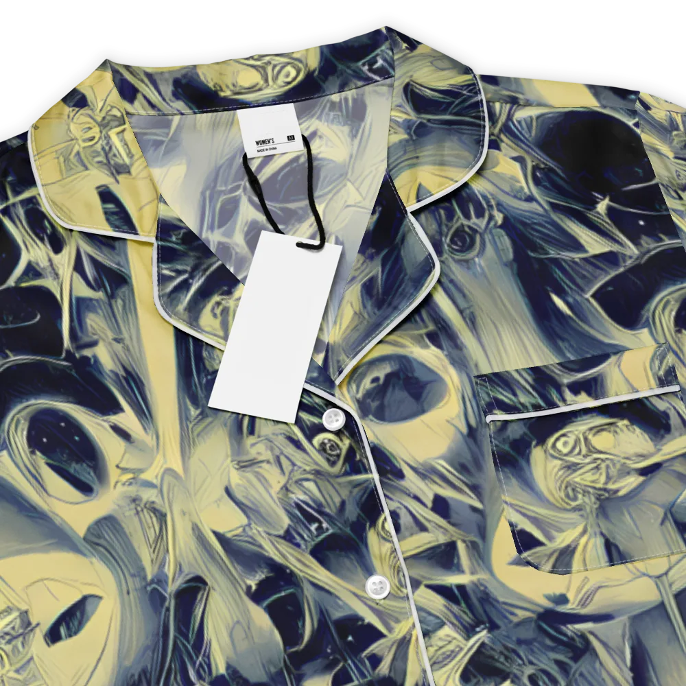 Lunar Distortion on Women's Short Sleeve Pajama Top — Product details