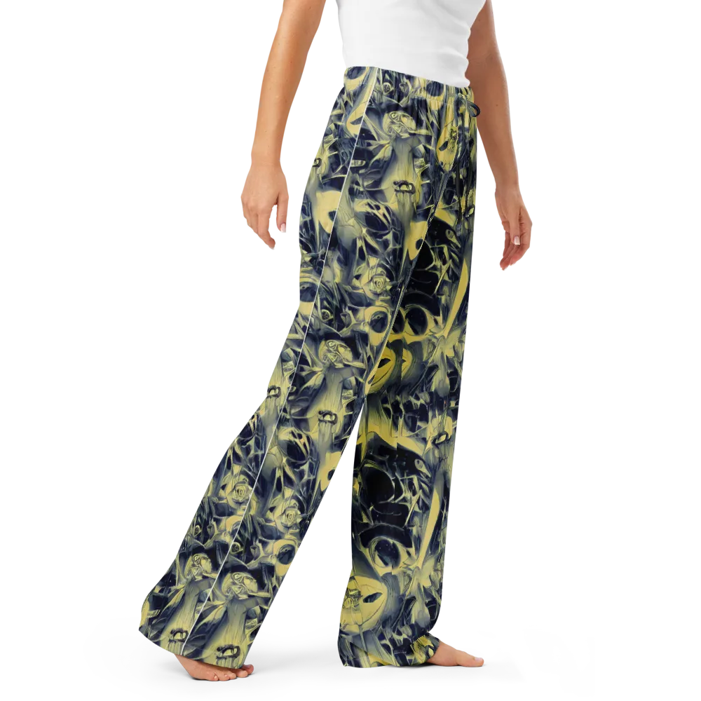 Lunar Distortion on Women's Pajama Pants — Right Front