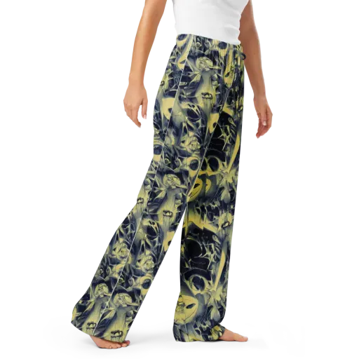 Lunar Distortion on a Women's Pajama Pants