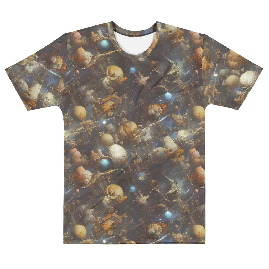 Nebula Foundry on Men's Cotton Crew Neck T-Shirt — Front