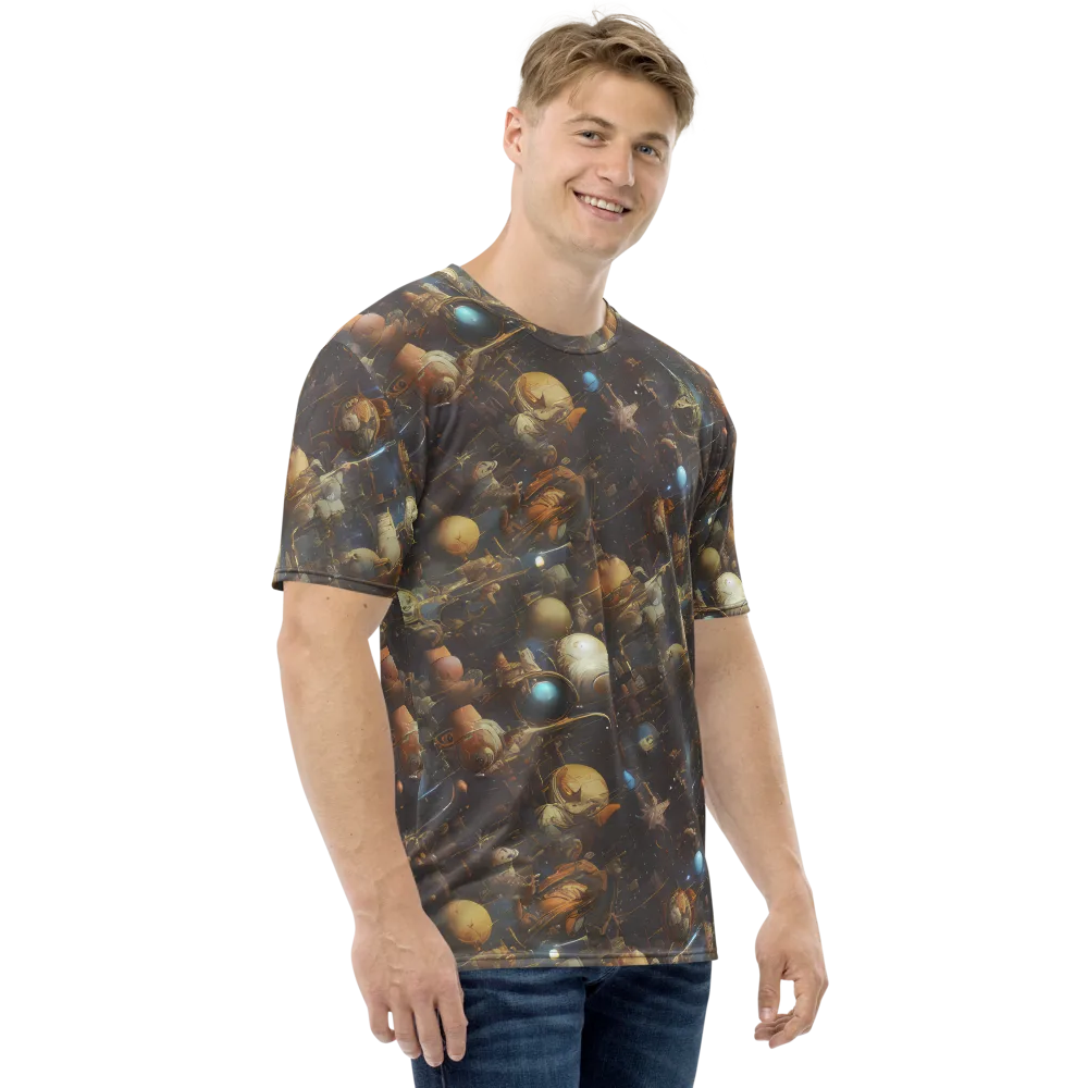 Nebula Foundry on Men's Crew Neck T-Shirt — Right
