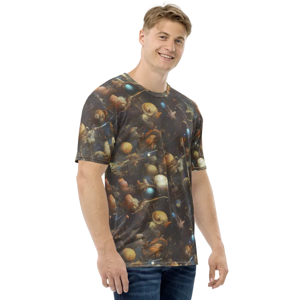 Nebula Foundry on Men's Crew Neck T-Shirt — Right