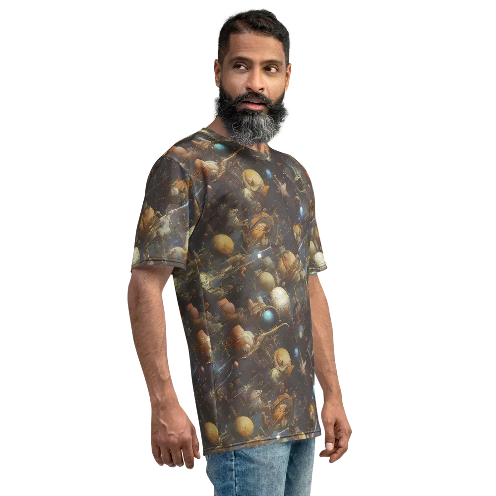 Nebula Foundry on Men's Crew Neck T-Shirt — Right