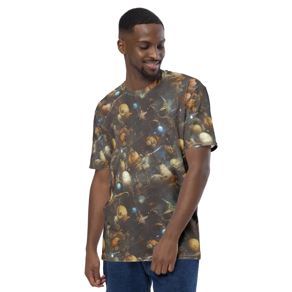 Nebula Foundry on Men's Crew Neck T-Shirt — Left