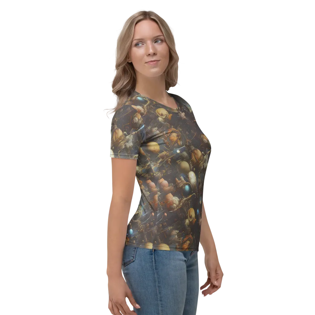 Nebula Foundry on Women's Crew Neck T-Shirt — Right