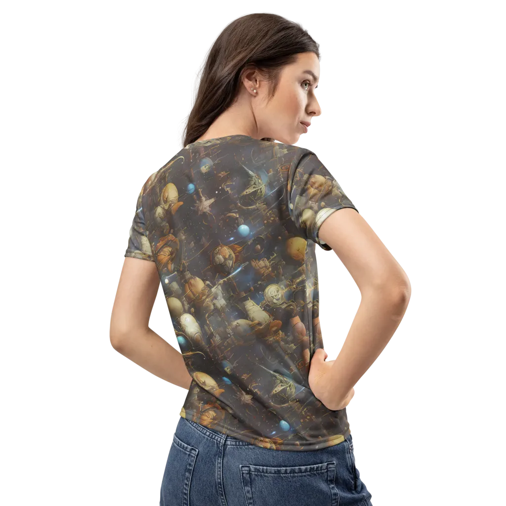 Nebula Foundry on Women's Crew Neck T-Shirt — Back