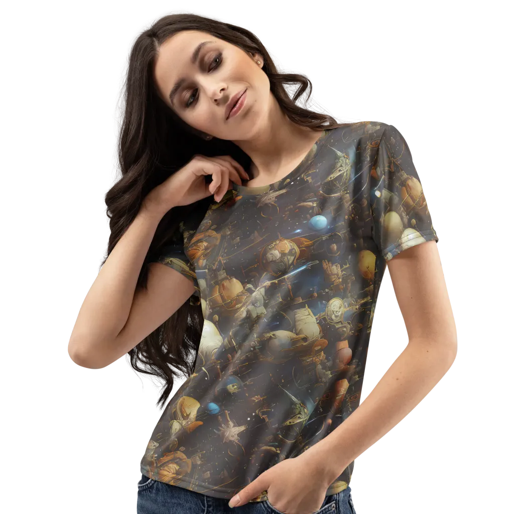 Nebula Foundry on Women's Crew Neck T-Shirt — Left Front