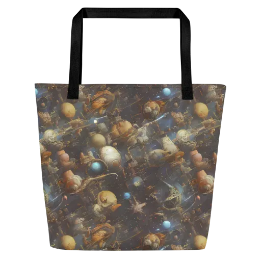 Nebula Foundry on a Large Tote Bag W/ Pocket