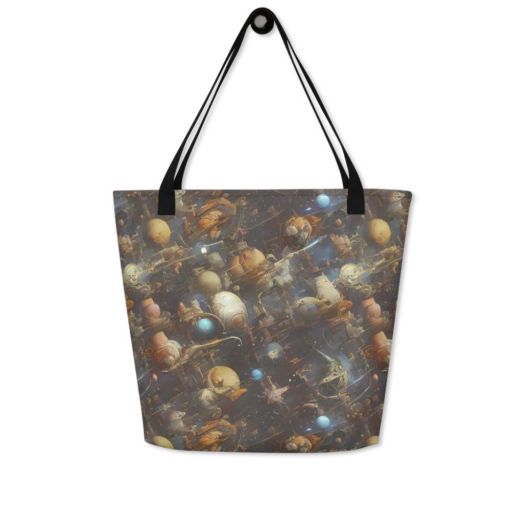 Nebula Foundry on Large Tote Bag W/ Pocket — Front