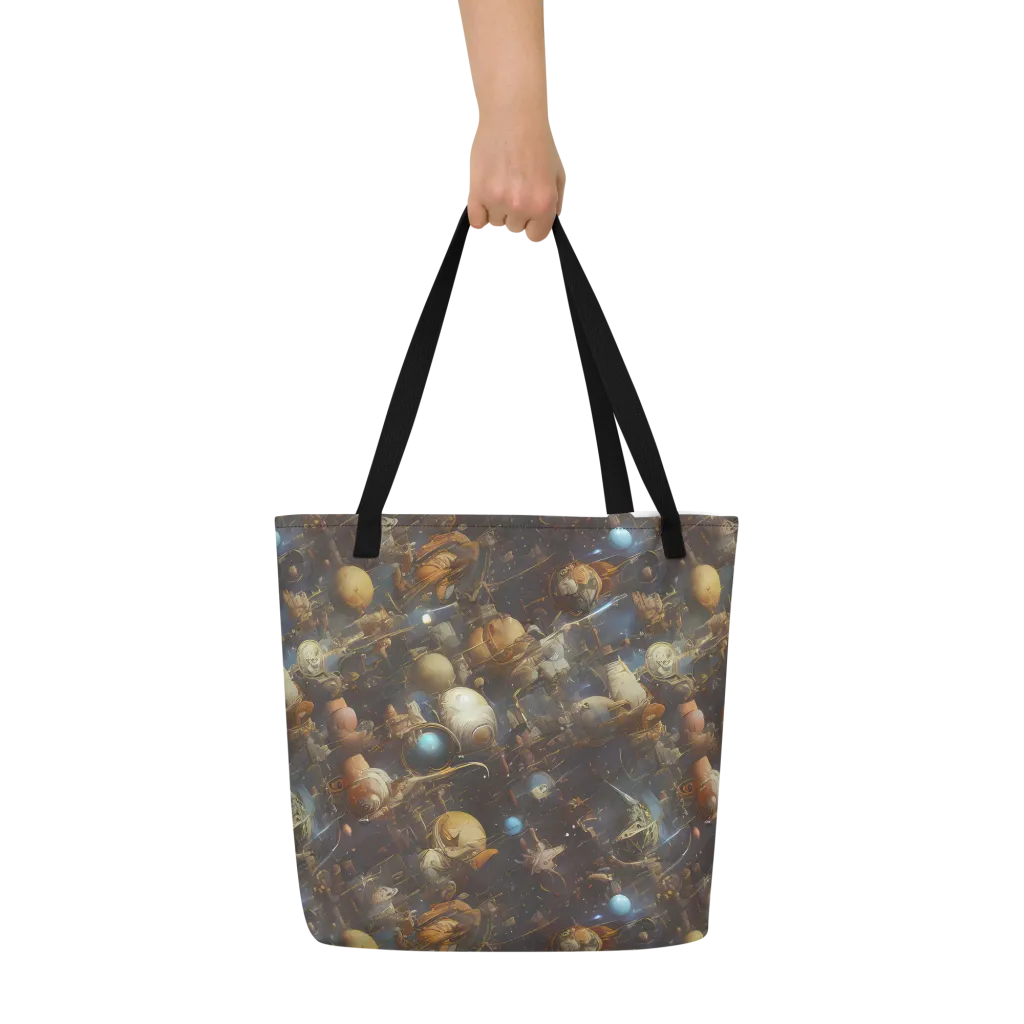 Nebula Foundry on Large Tote Bag W/ Pocket — Front