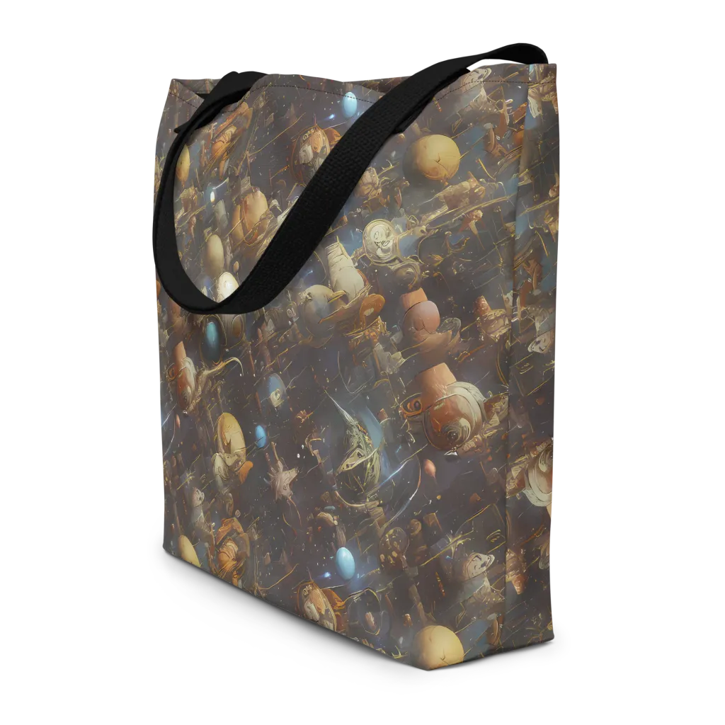 Nebula Foundry on Large Tote Bag W/ Pocket — Front