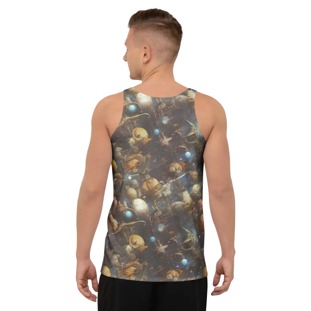 Nebula Foundry on Men's Tank Top — Back