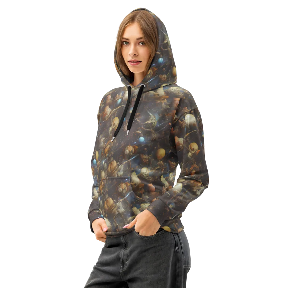 Nebula Foundry on Cotton Hoodie — Left Front