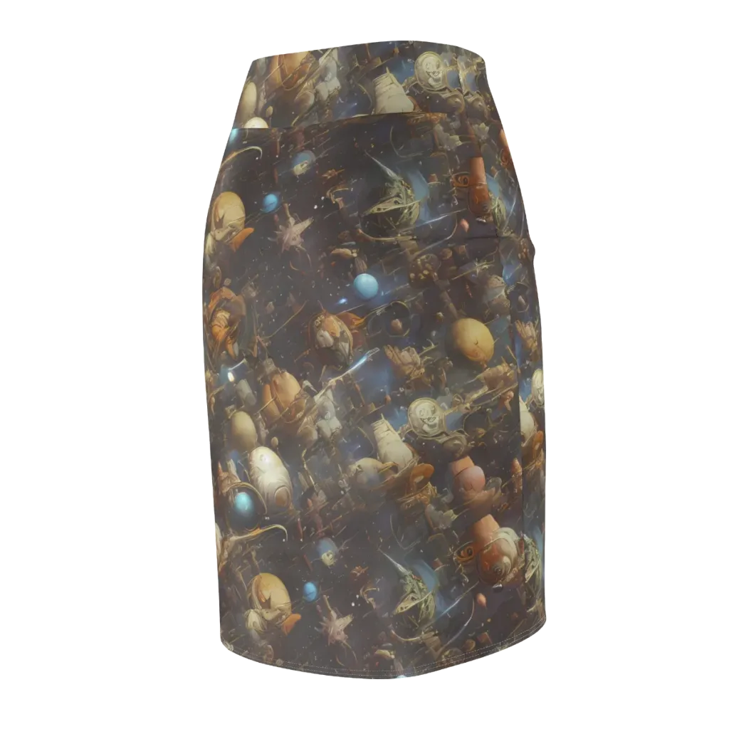 Nebula Foundry on Pencil Skirt — Back Side