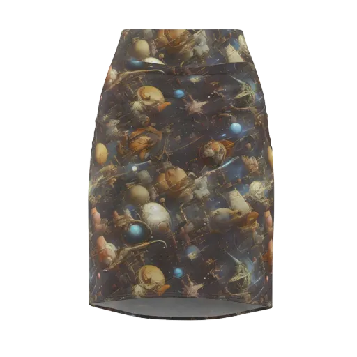 Nebula Foundry on a Pencil Skirt