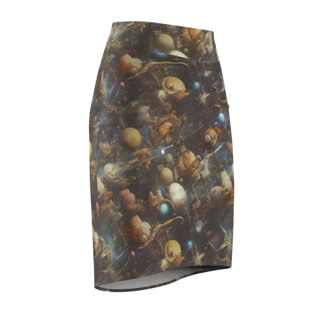 Nebula Foundry on Pencil Skirt — Front Side