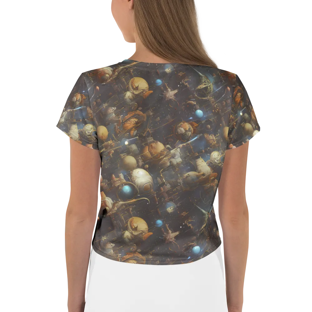 Nebula Foundry on Crop Tee — Back