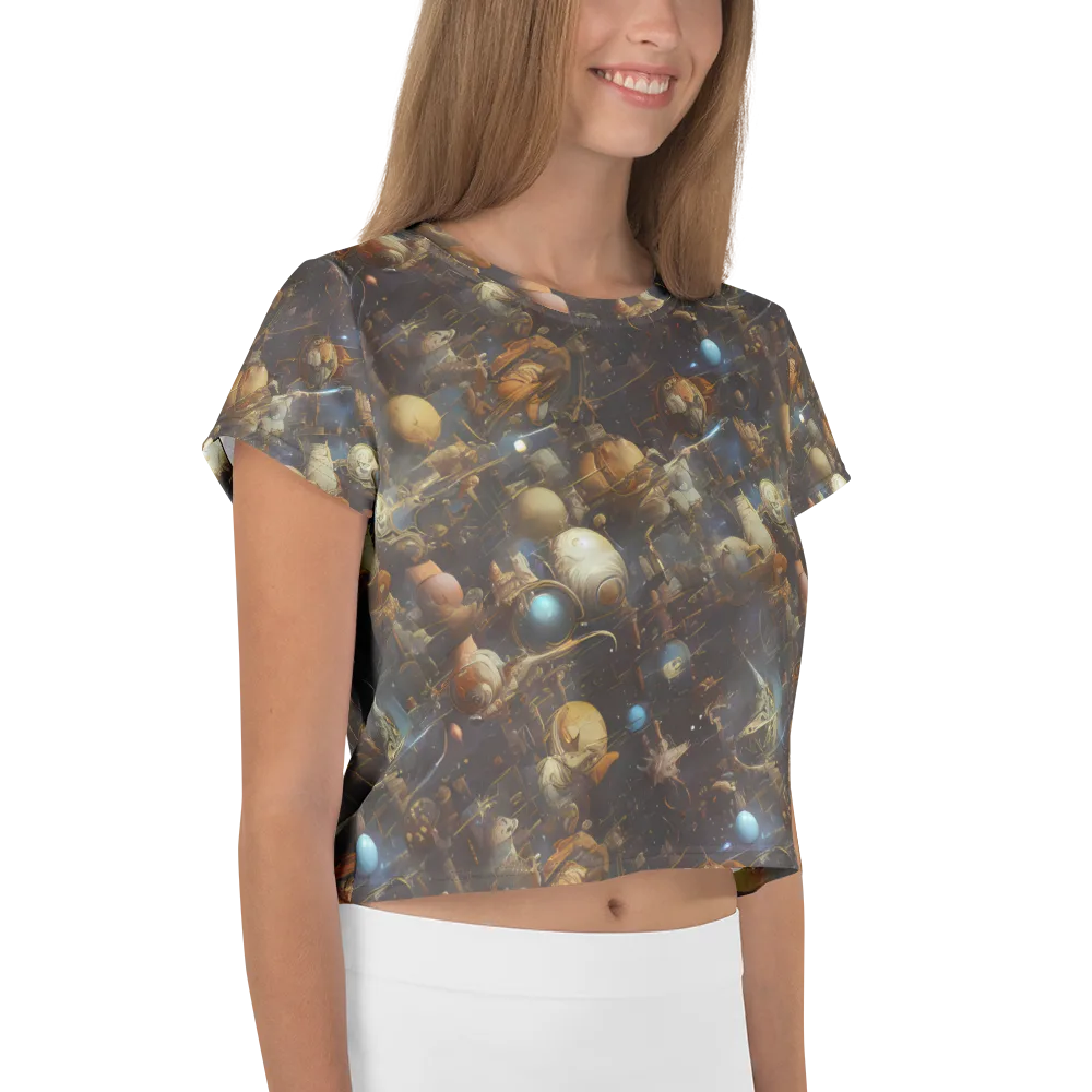 Nebula Foundry on Crop Tee — Right