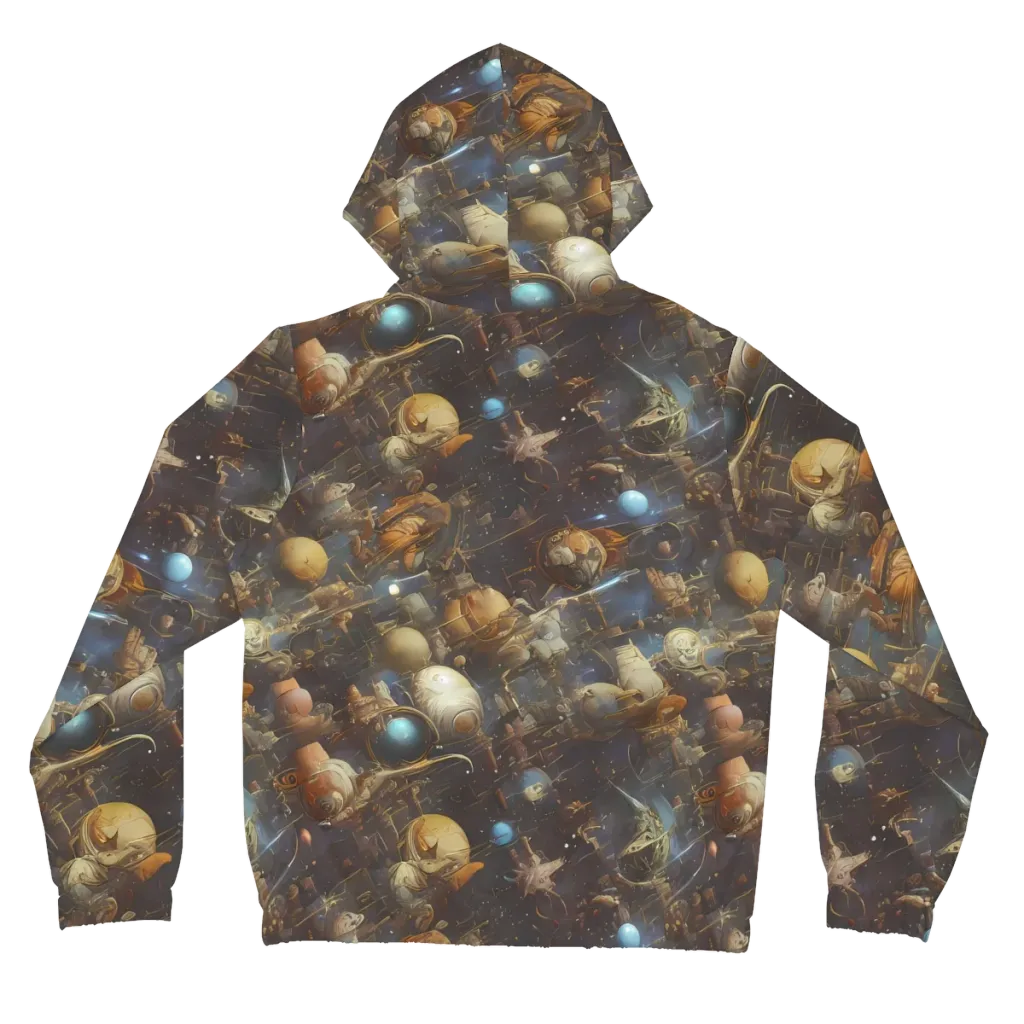 Nebula Foundry on Women's Full-Zip Hoodie — Back