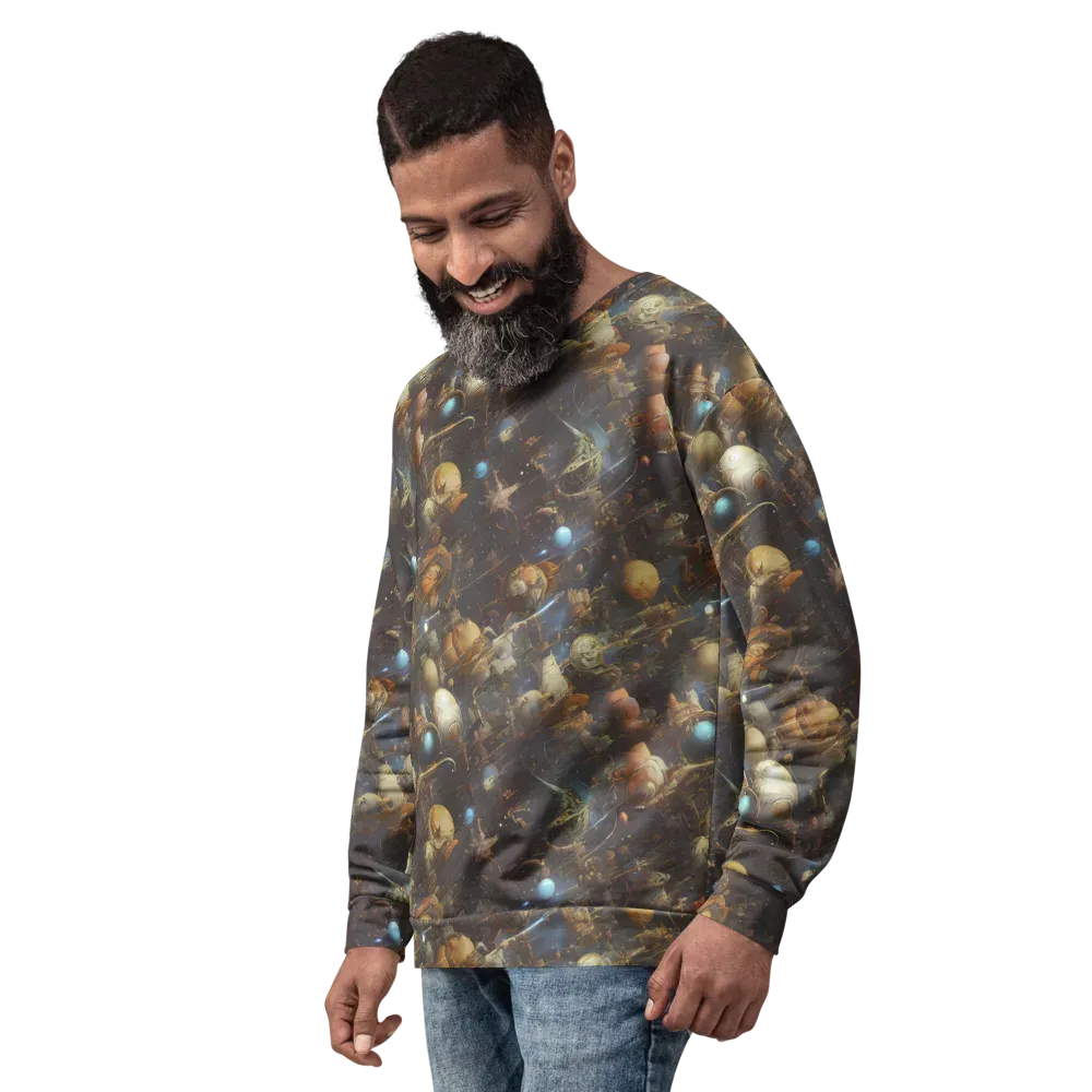Nebula Foundry on Sweatshirt — Left Front