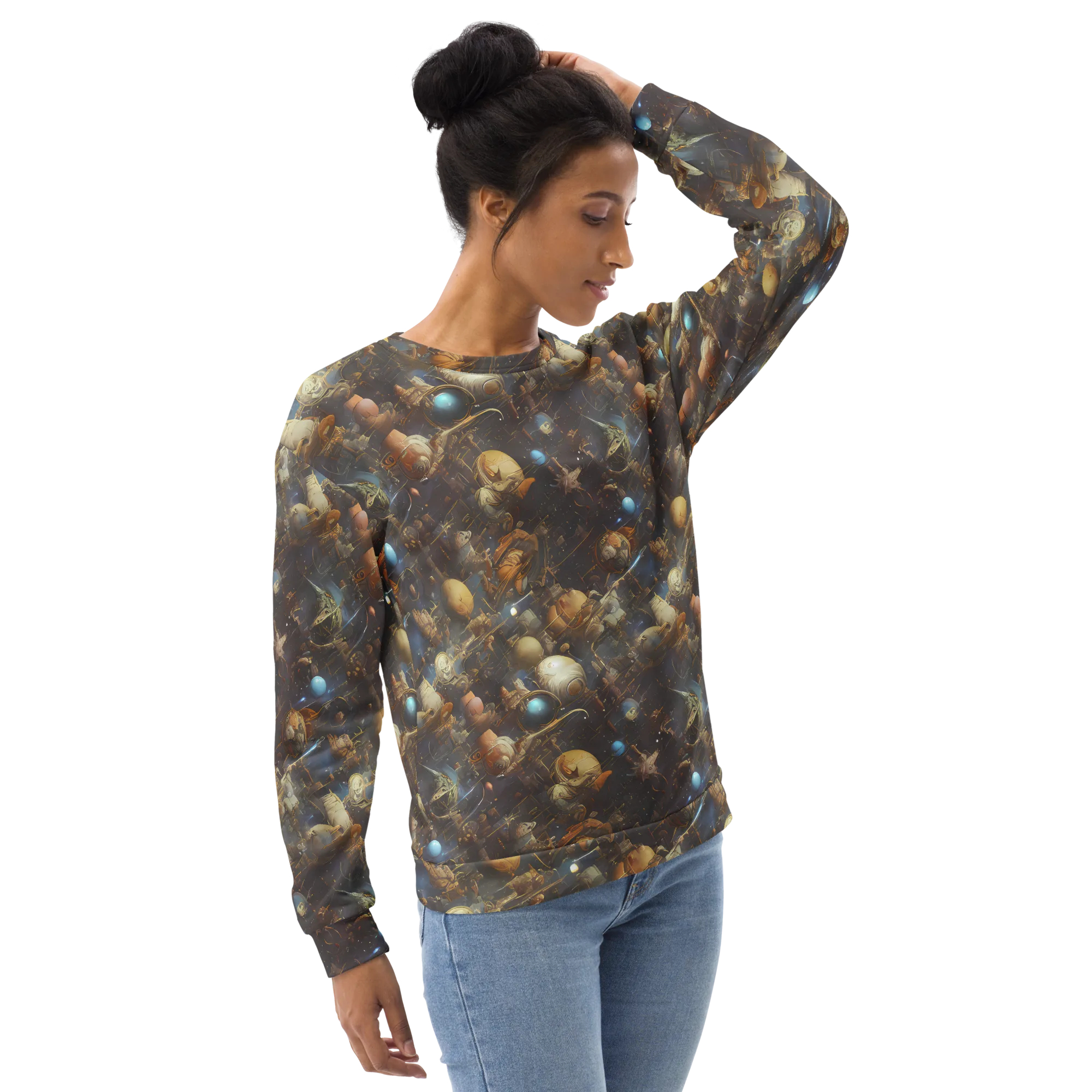 Nebula Foundry on Sweatshirt — Right Front
