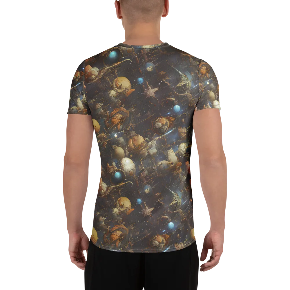 Nebula Foundry on Men's Athletic T-Shirt — Back