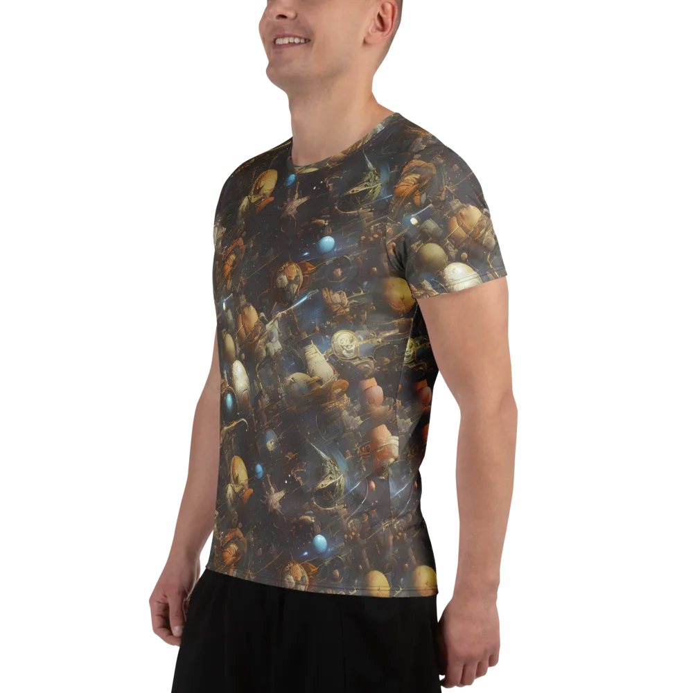 Nebula Foundry on Men's Athletic T-Shirt — Left