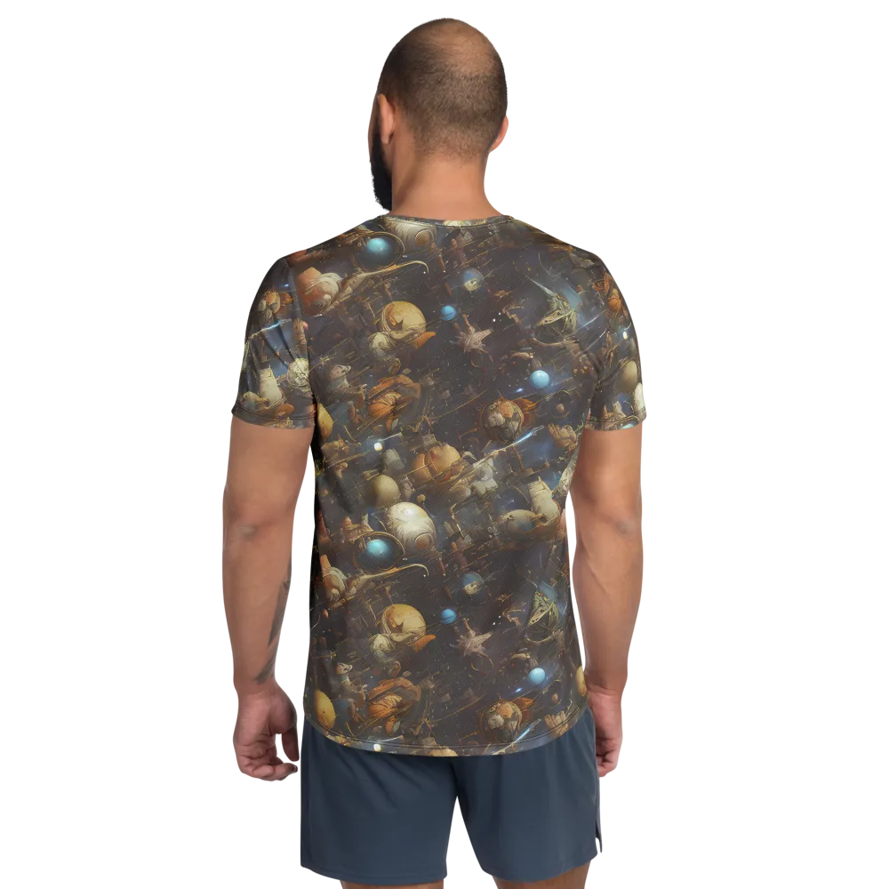 Nebula Foundry on Men's Athletic T-Shirt — Back