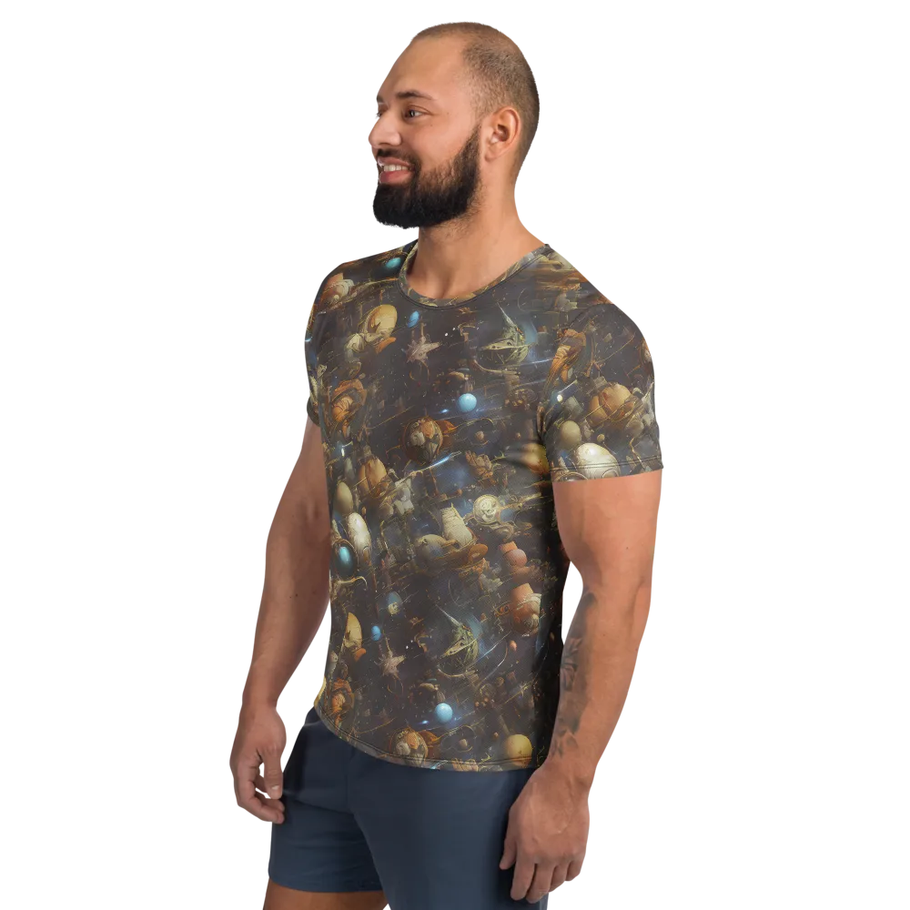 Nebula Foundry on Men's Athletic T-Shirt — Left