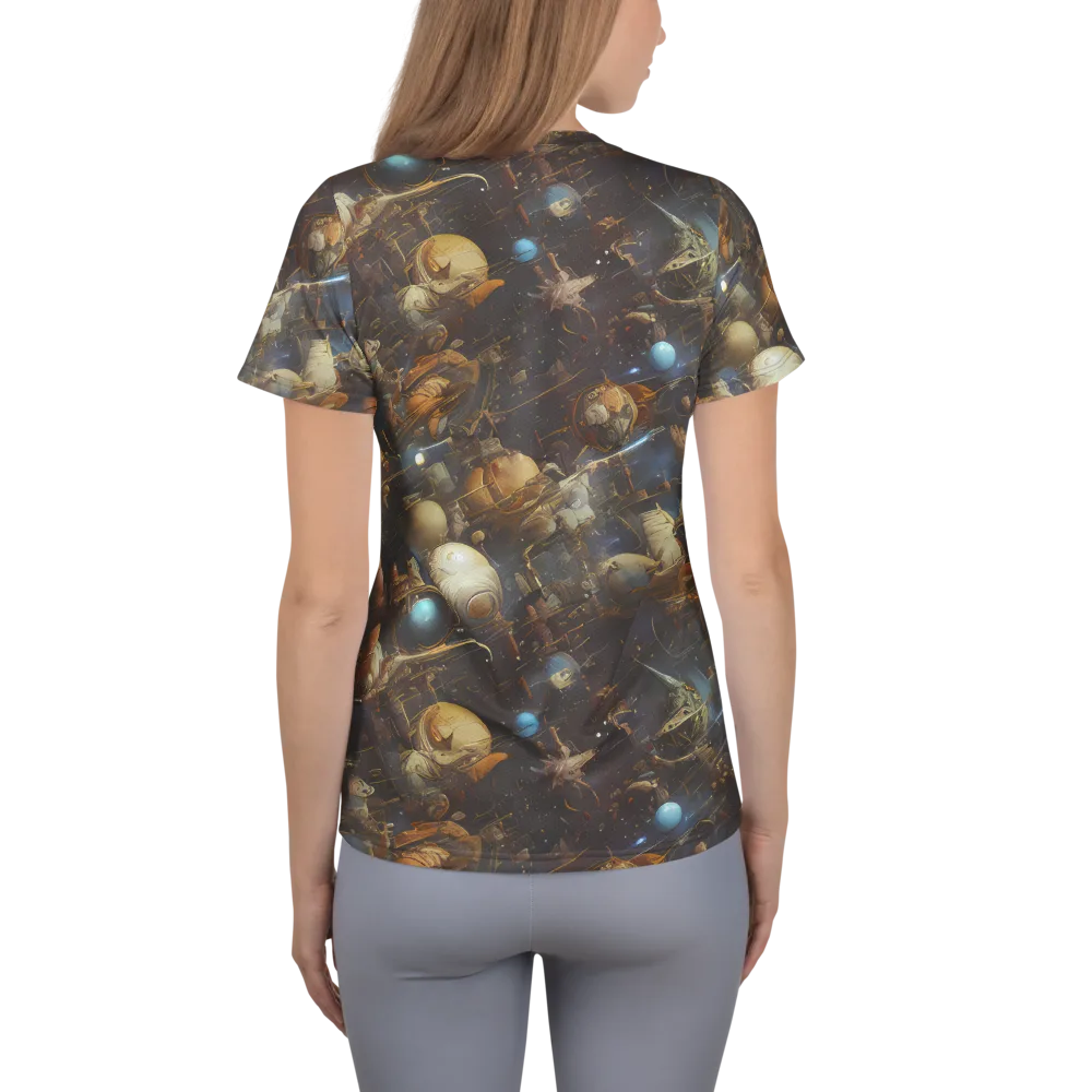 Nebula Foundry on Women's Athletic T-Shirt — Back