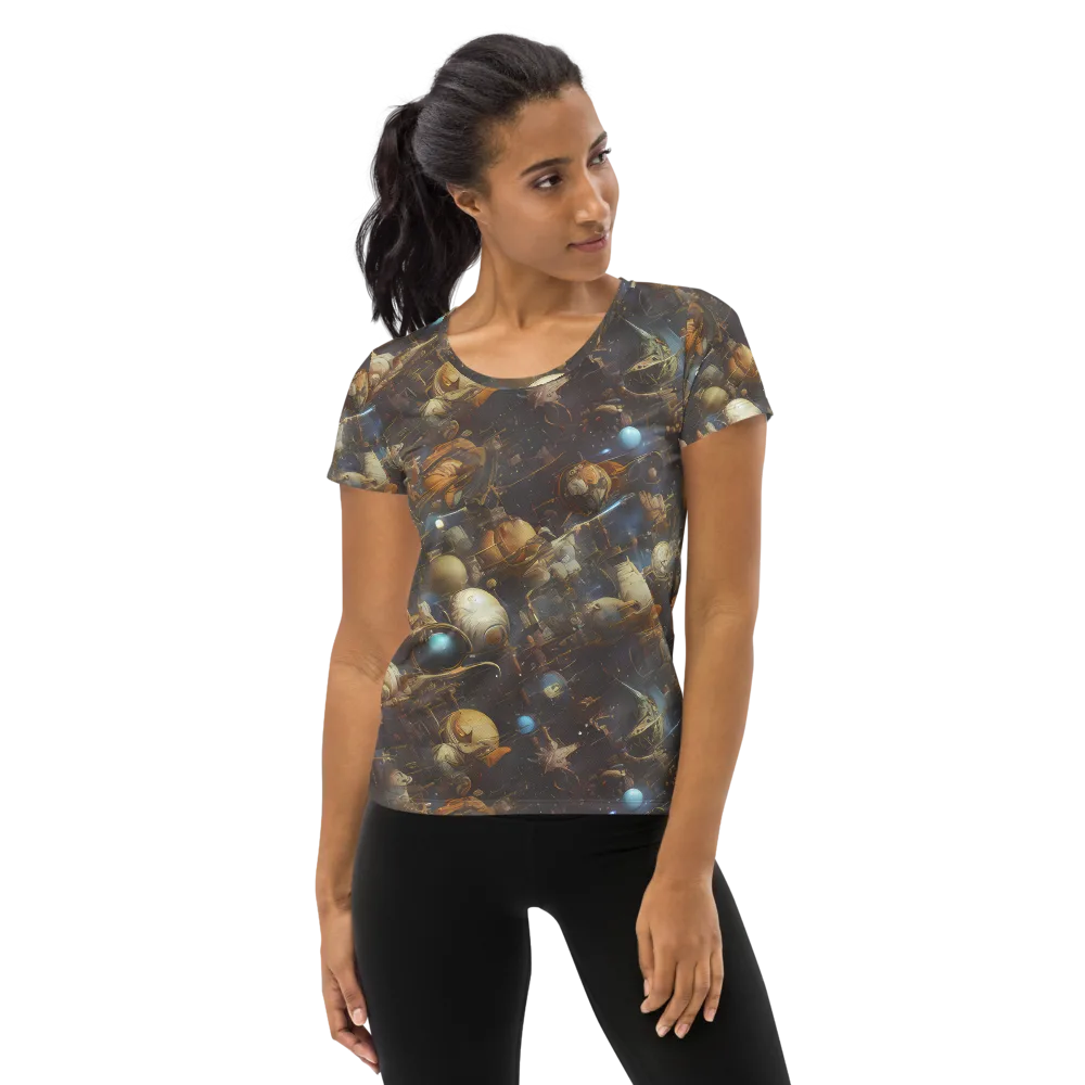 Nebula Foundry on Women's Athletic T-Shirt — Front