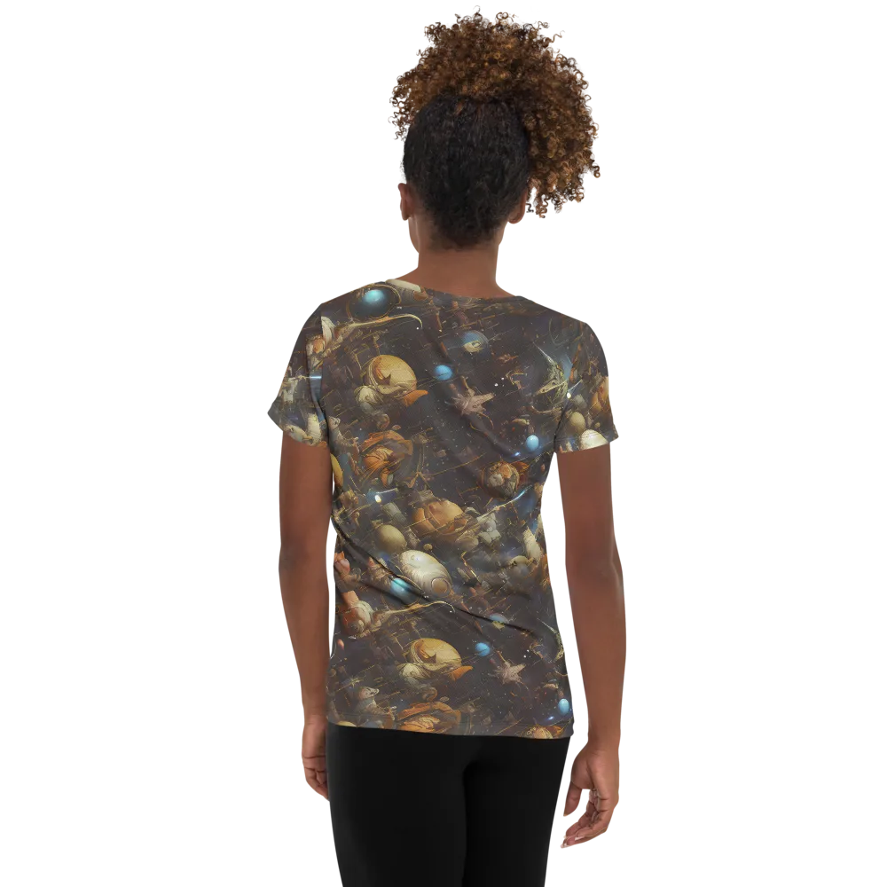 Nebula Foundry on Women's Athletic T-Shirt — Back