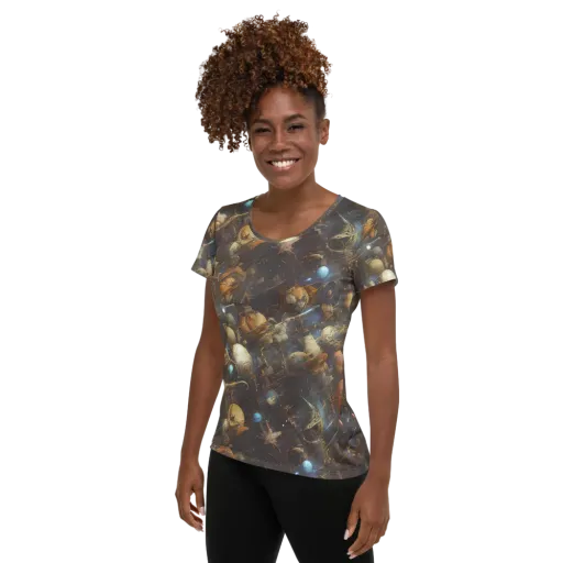 Nebula Foundry on a Women's Athletic T-Shirt