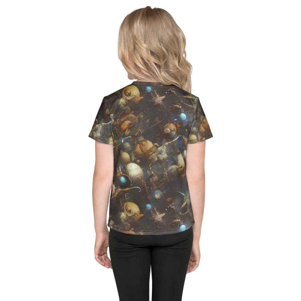 Nebula Foundry on Kids Crew Neck T-Shirt — Back