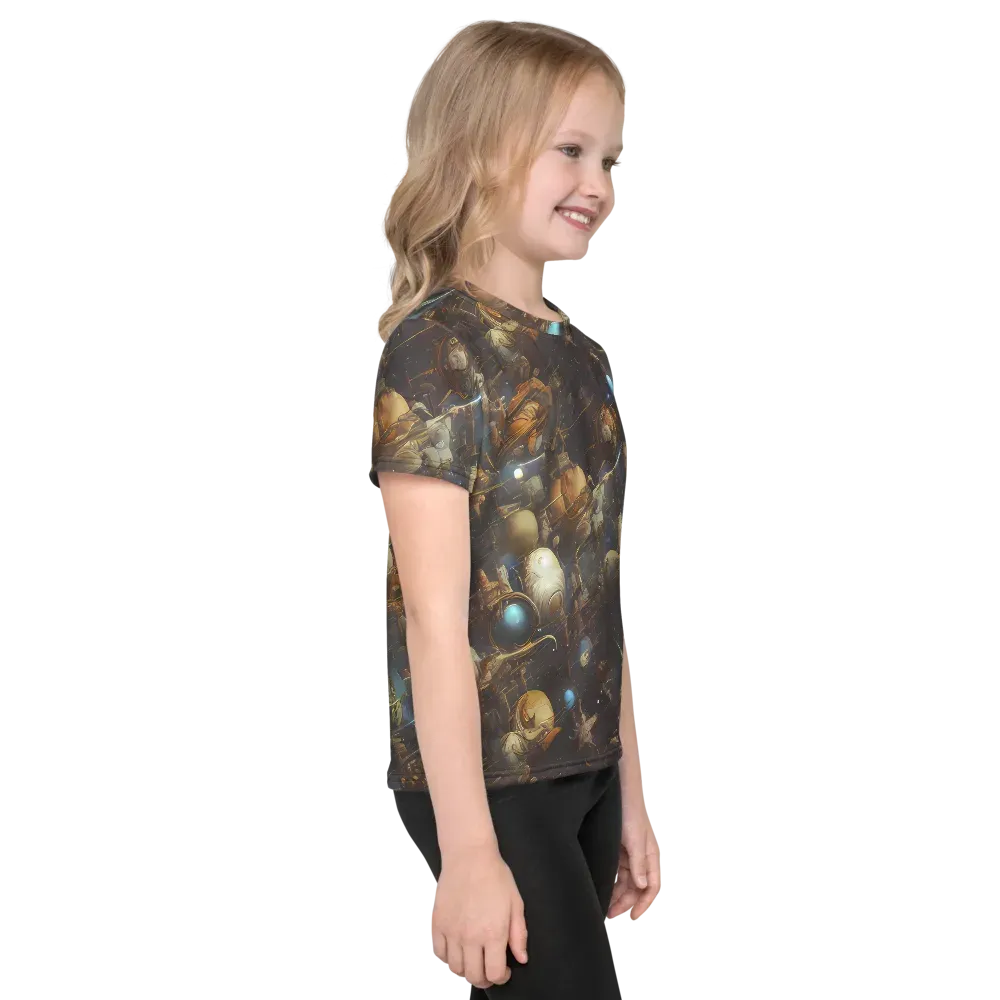 Nebula Foundry on Kids Crew Neck T-Shirt — Right