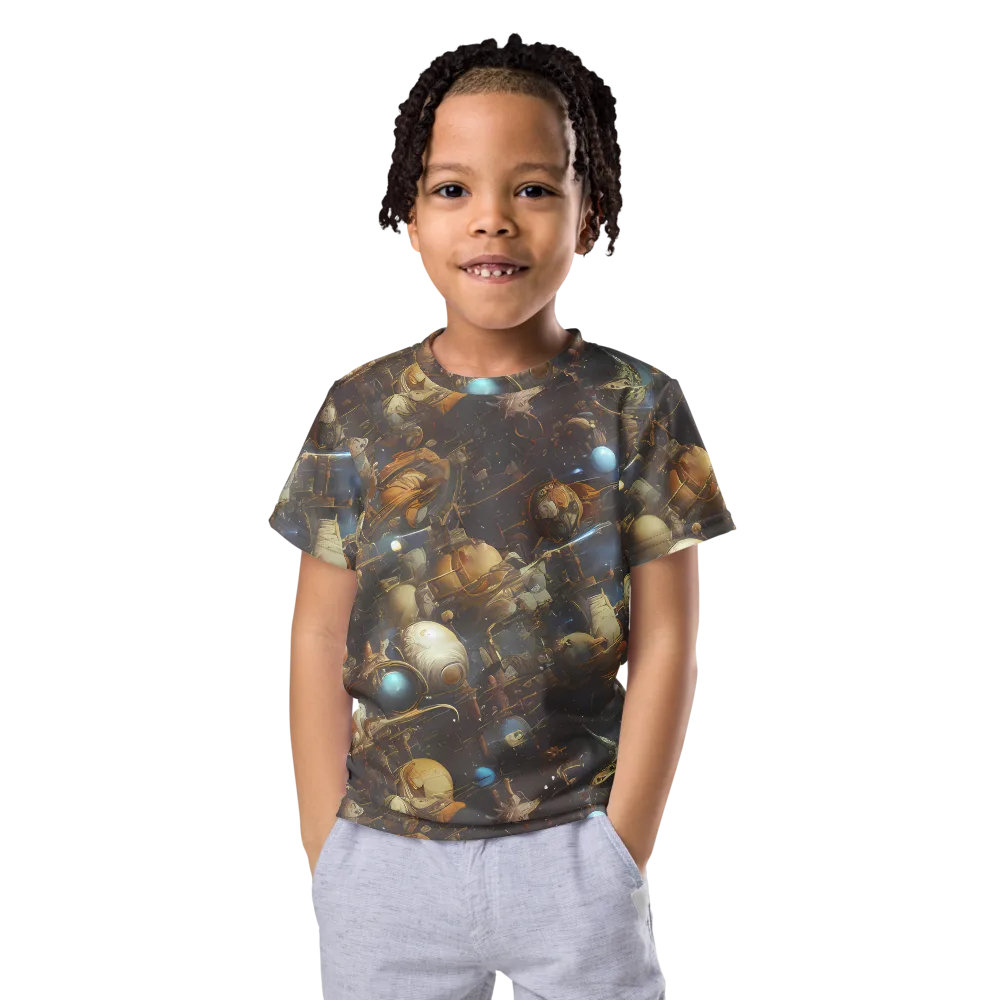 Nebula Foundry on Kids Crew Neck T-Shirt — Front