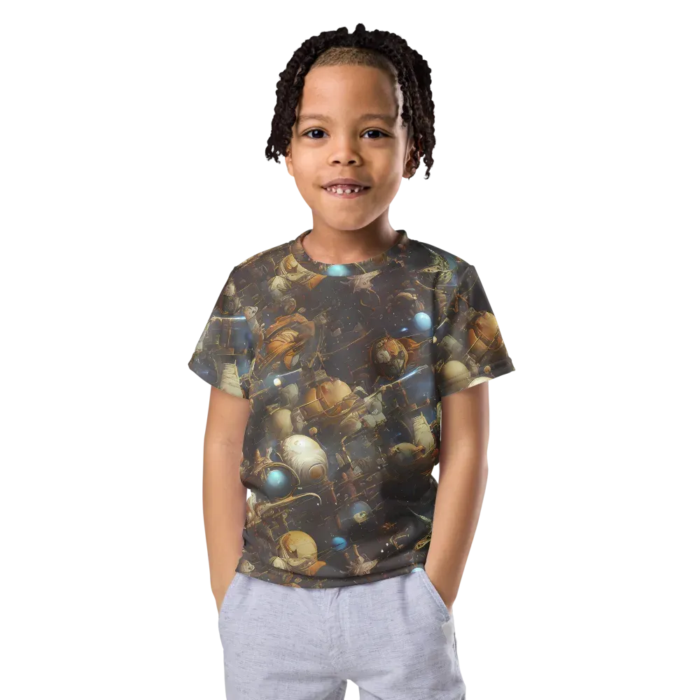 Nebula Foundry on Kids Crew Neck T-Shirt — Front