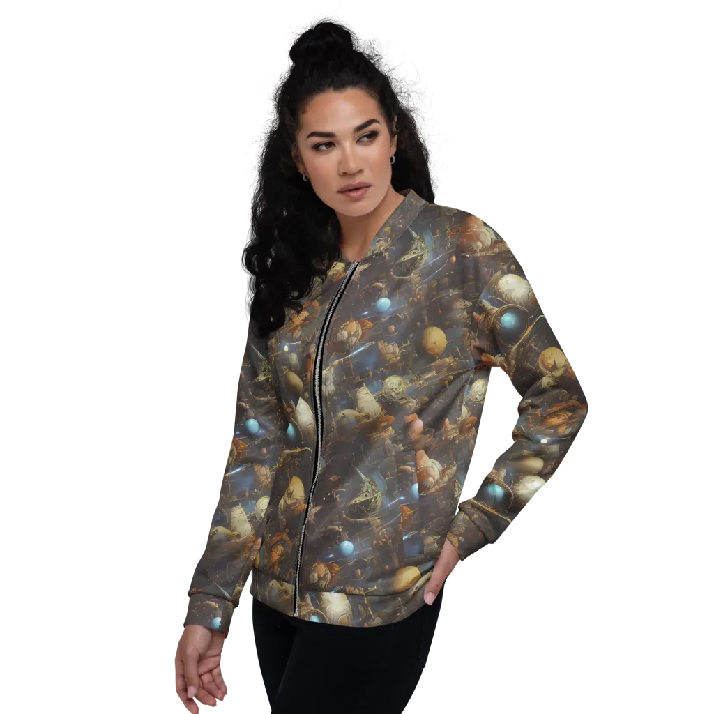 Nebula Foundry on Bomber Jacket — Left