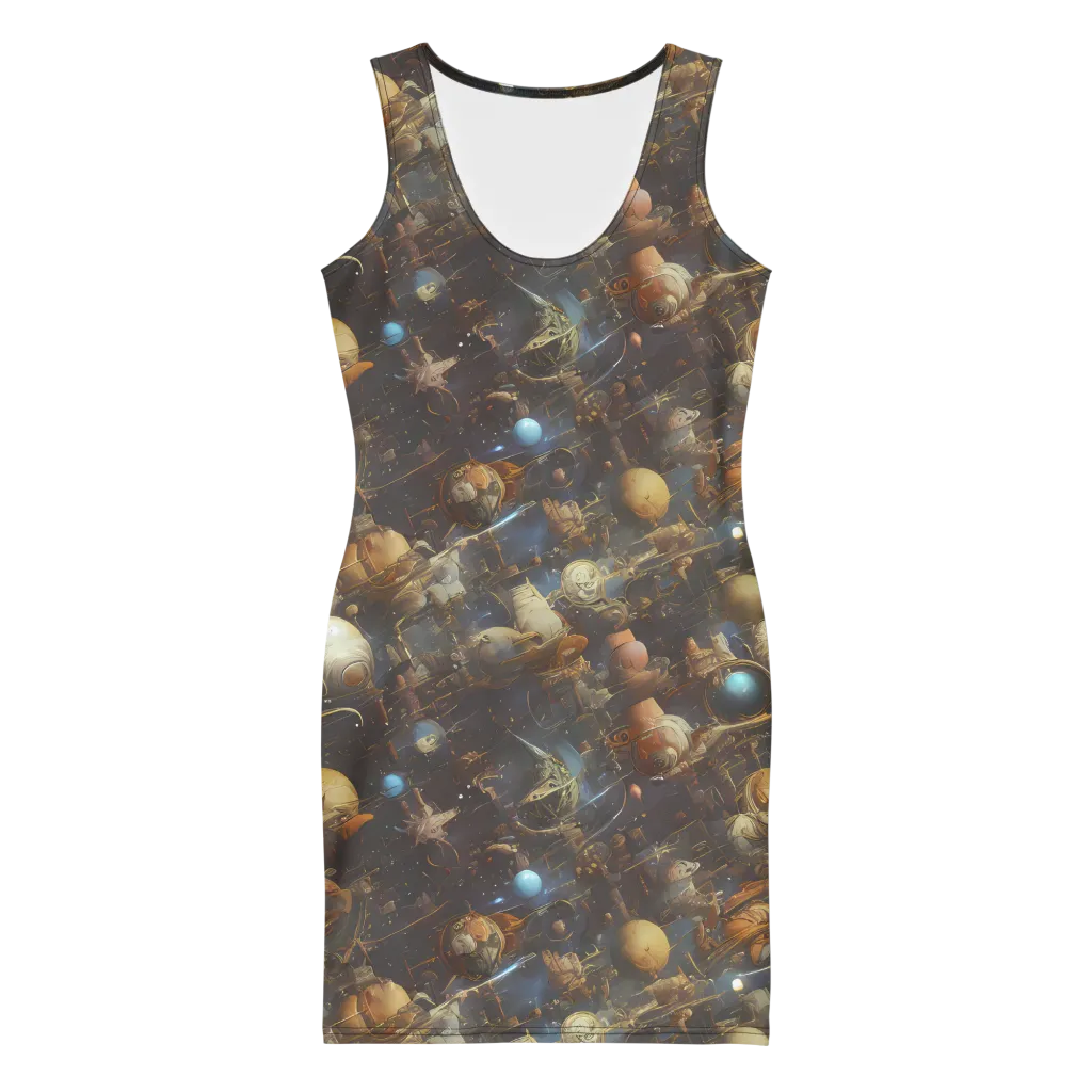 Nebula Foundry on Bodycon Dress — Front