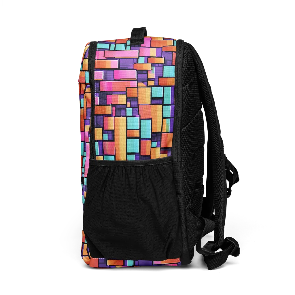 Neon Brickwork on Utility Backpack — Left