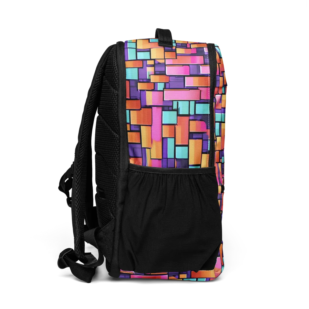 Neon Brickwork on Utility Backpack — Right