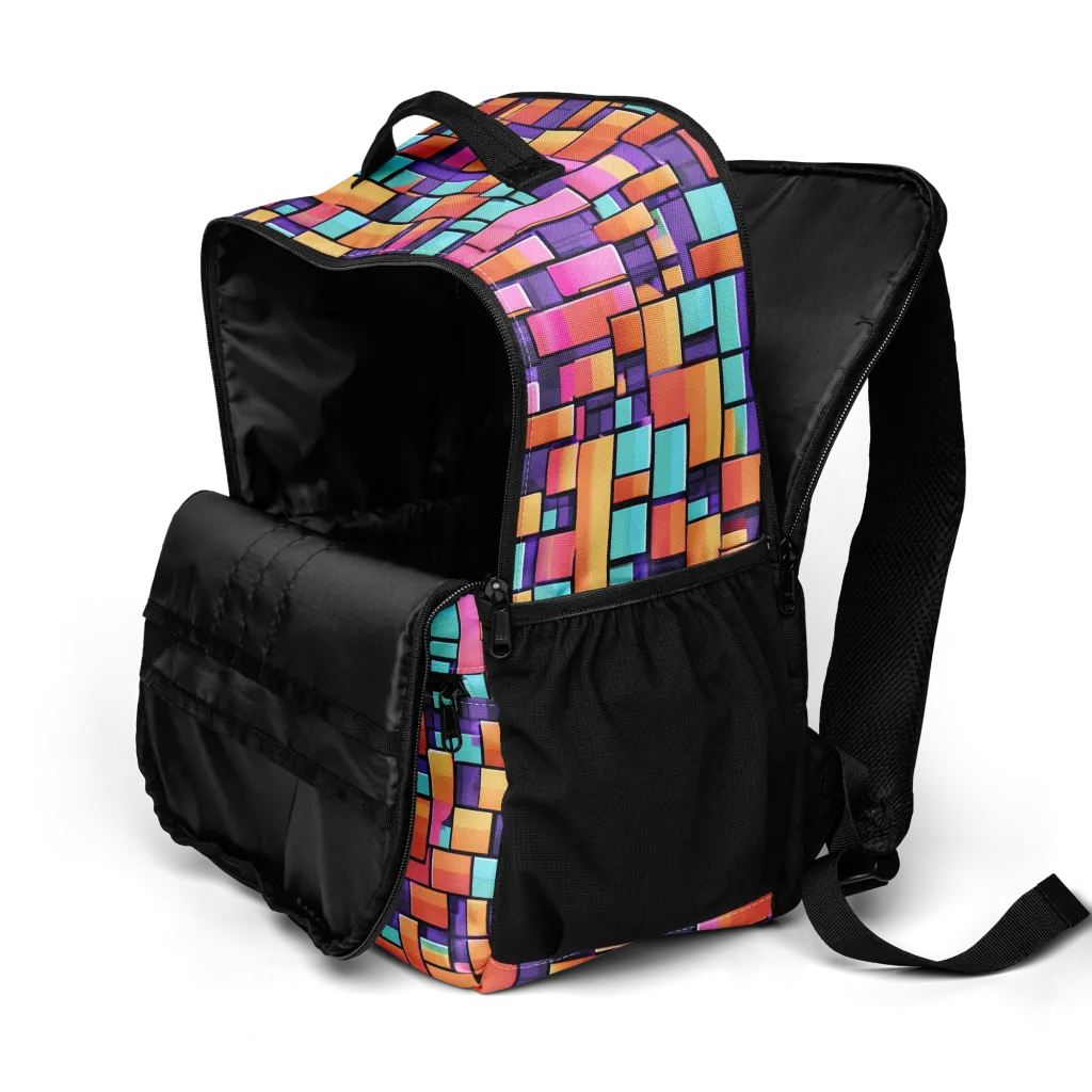 Neon Brickwork on Utility Backpack — Product details 2
