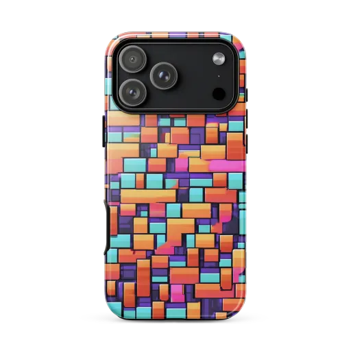Neon Brickwork on a Tough Case for iPhone®