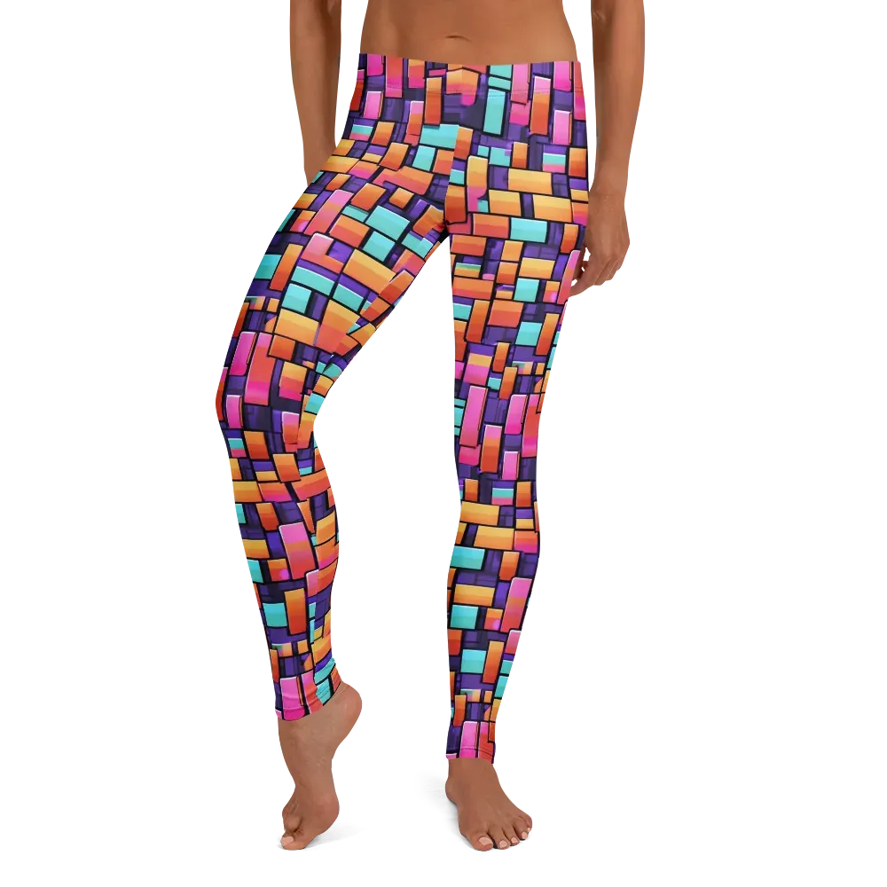 Neon Brickwork on Leggings — Front