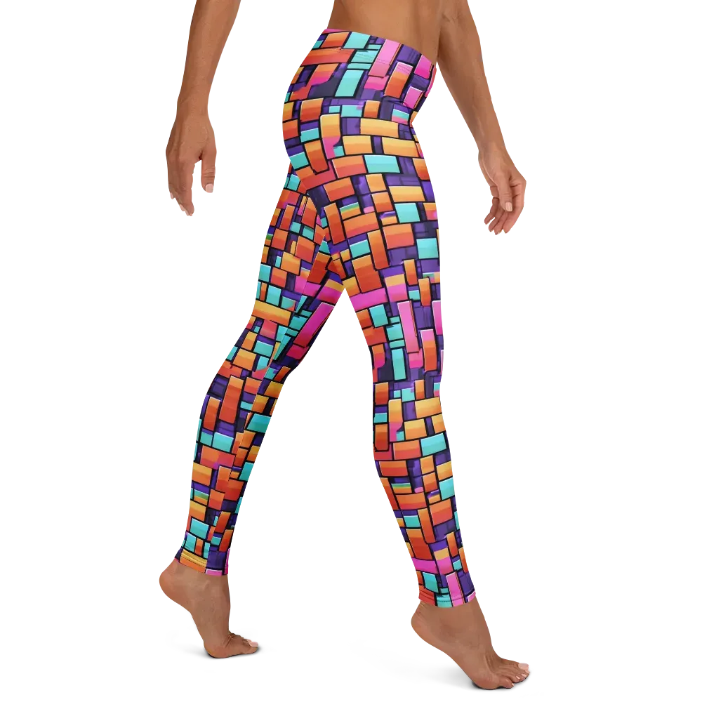 Neon Brickwork on Leggings — Right