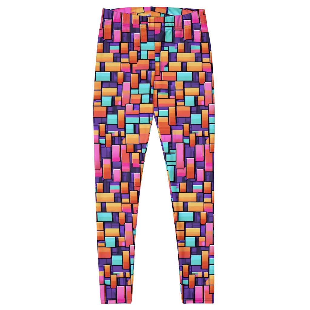 Neon Brickwork on Leggings — Front