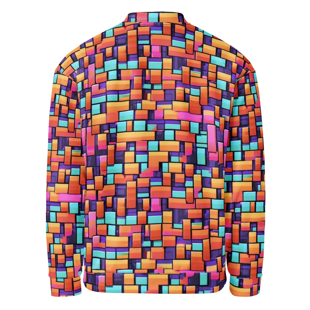 Neon Brickwork on Bomber Jacket — Back